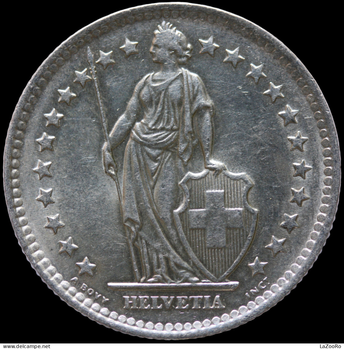 LaZooRo: Switzerland 2 Francs 1963 UNC - Silver - 2 Franken