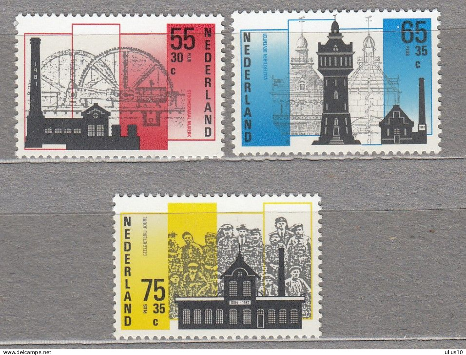 Industry Netherlands 1987 MNH(**) Mi 1315-1317 #34144 - Ungebraucht