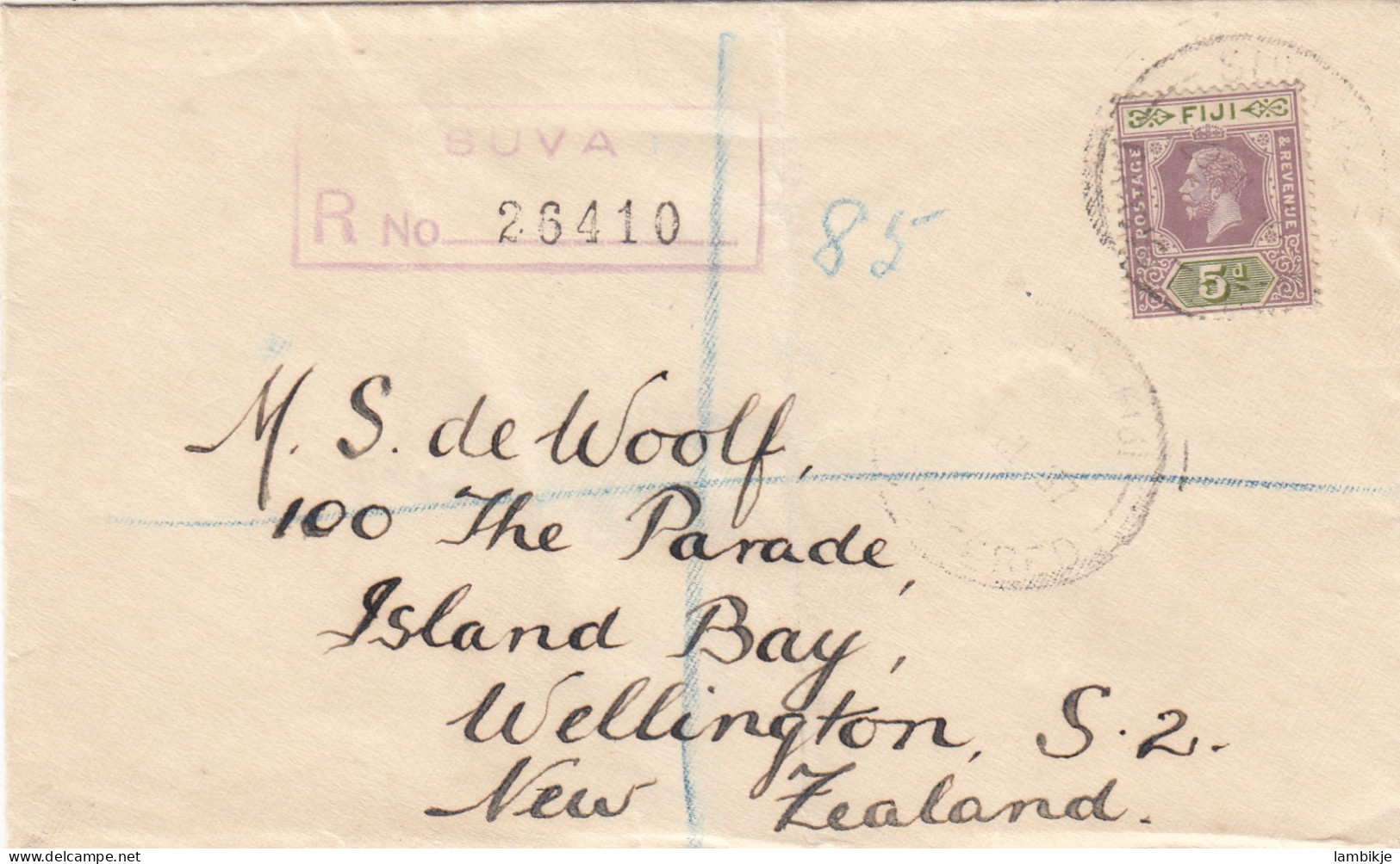 Fiji Islands R Cover 1927 - Fiji (1970-...)