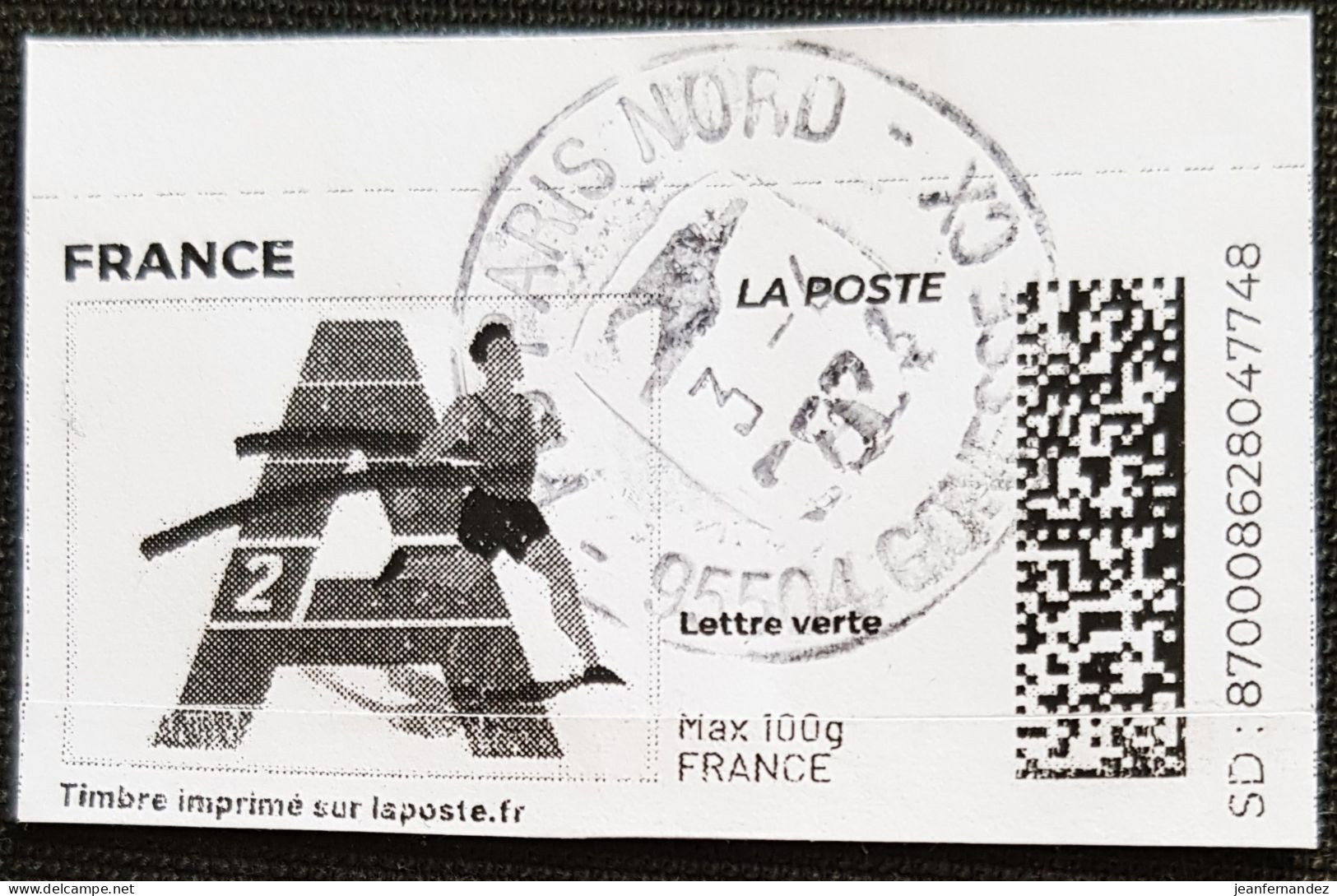 France > Personnalisés Athlétisme - Printable Stamps (Montimbrenligne)