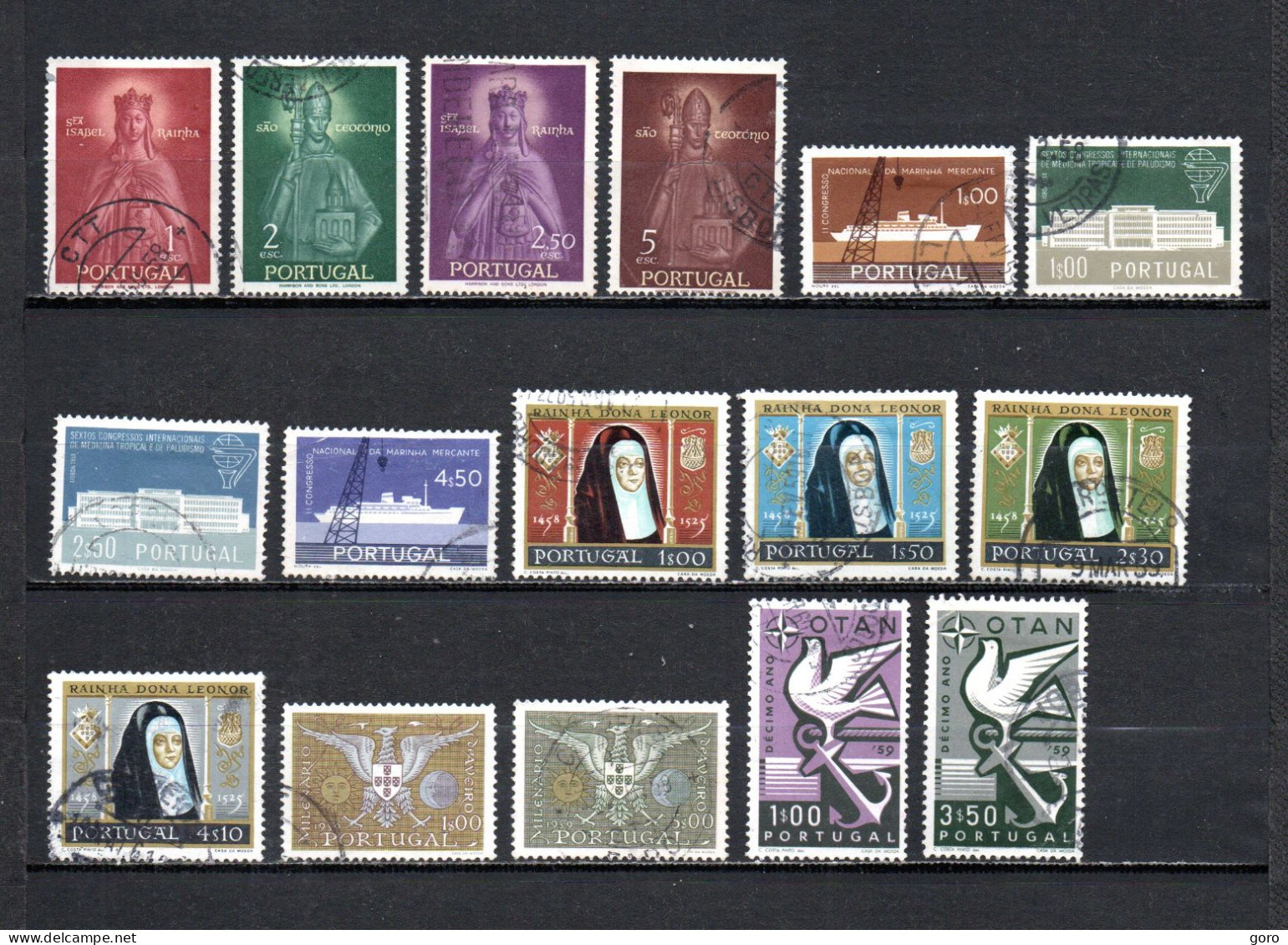 Portugal  1958-59  .-   Y&T  Nº   845/848-849/850-851/852-853/856-857/858-859/860 - Used Stamps