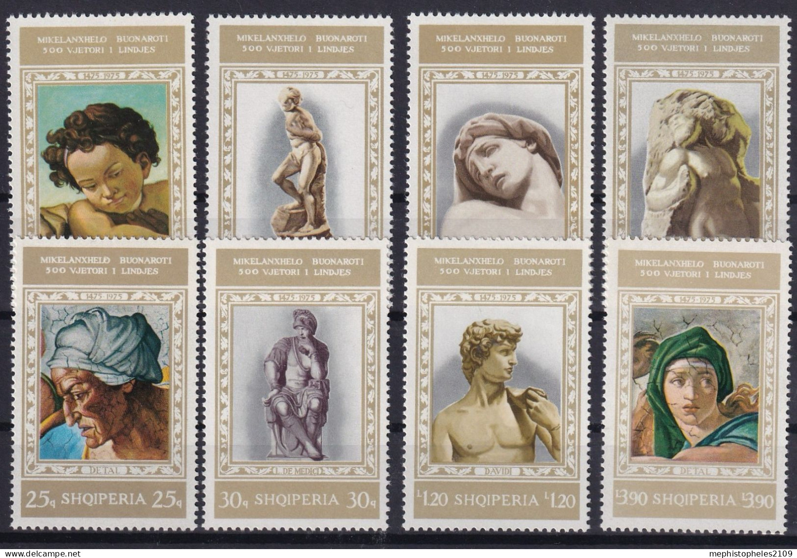 ALBANIA 1975 - MNH - Mi 1765-1772 - Complete Set - Albanie