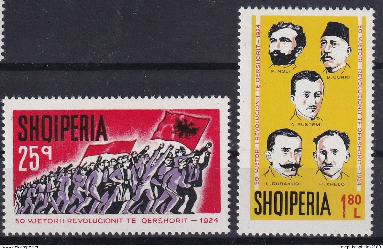 ALBANIA 1974 - MNH - Mi 1705-1706 - Complete Set - Albanien