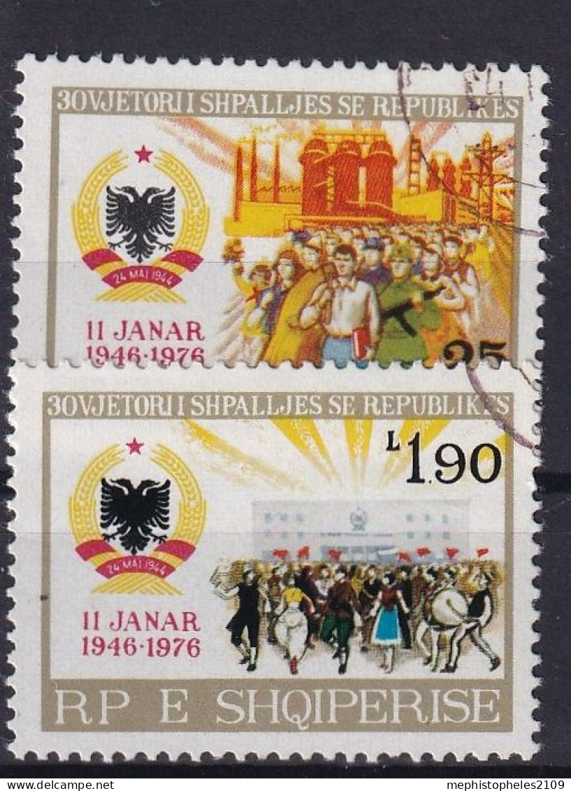 ALBANIA 1976 - Canceled - Mi 1834-1835 - Complete Set - Albanien
