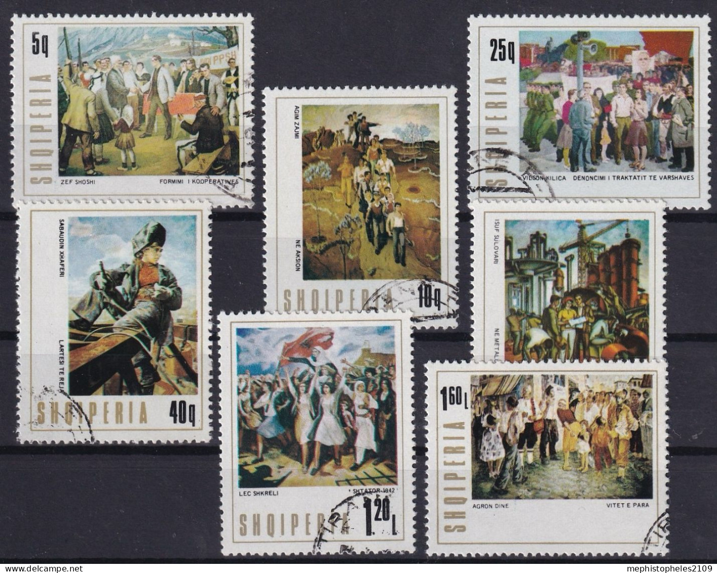 ALBANIA 1976 - Canceled - Mi 1856-1862 - Complete Set - Albanie