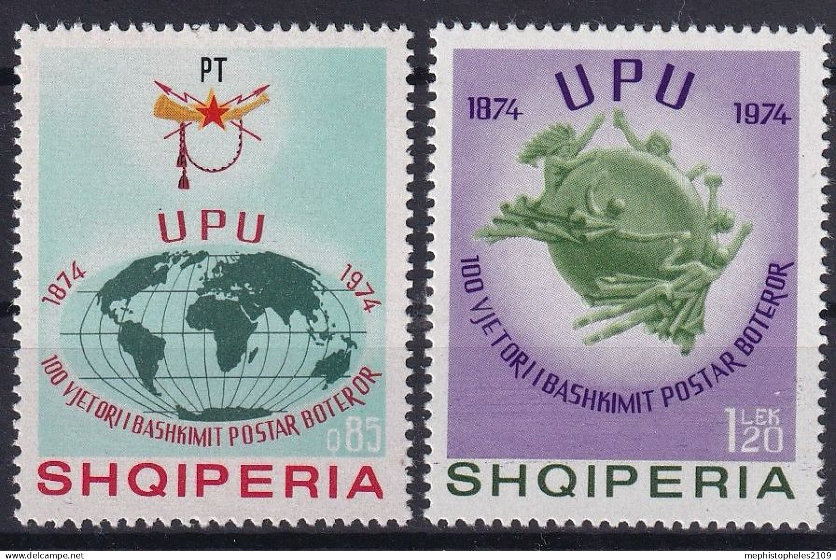 ALBANIA 1974 - MNH - Mi 1718-1719 - Complete Set - Albanien