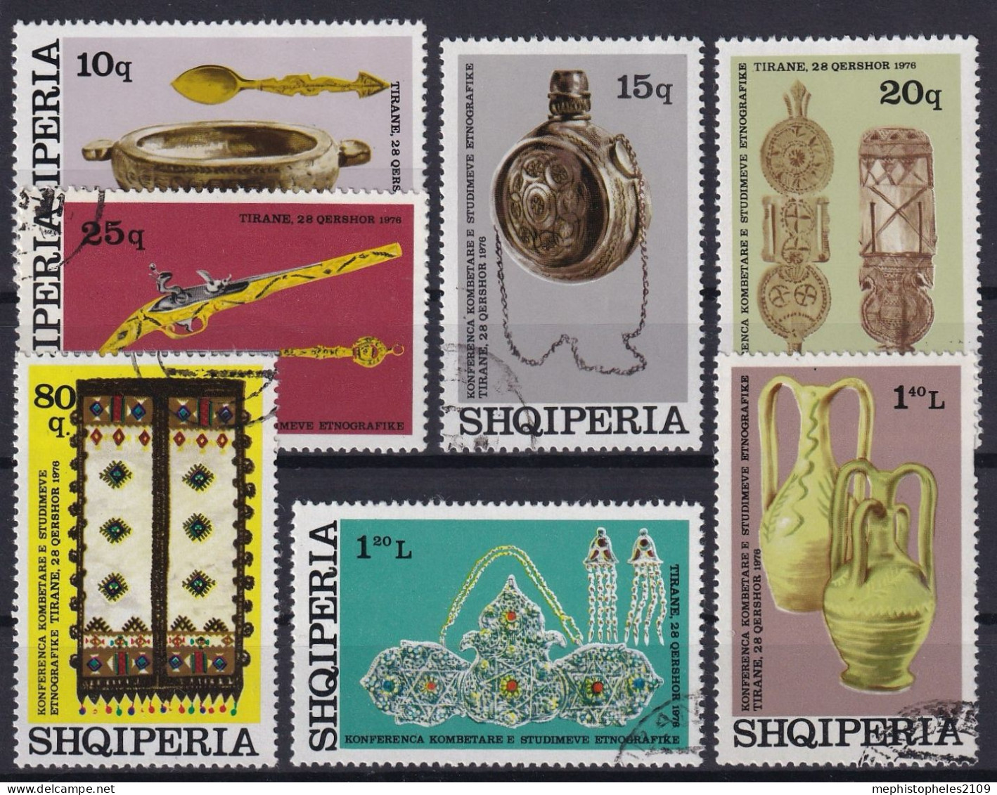 ALBANIA 1976 - Canceled - Mi 1849-1855 - Complete Set - Albanien