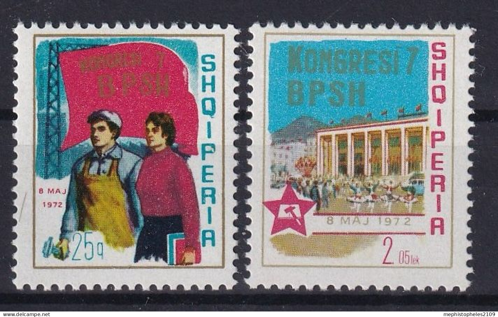 ALBANIA 1972 - MNH - Mi 1544-1545 - Complete Set - Albanien