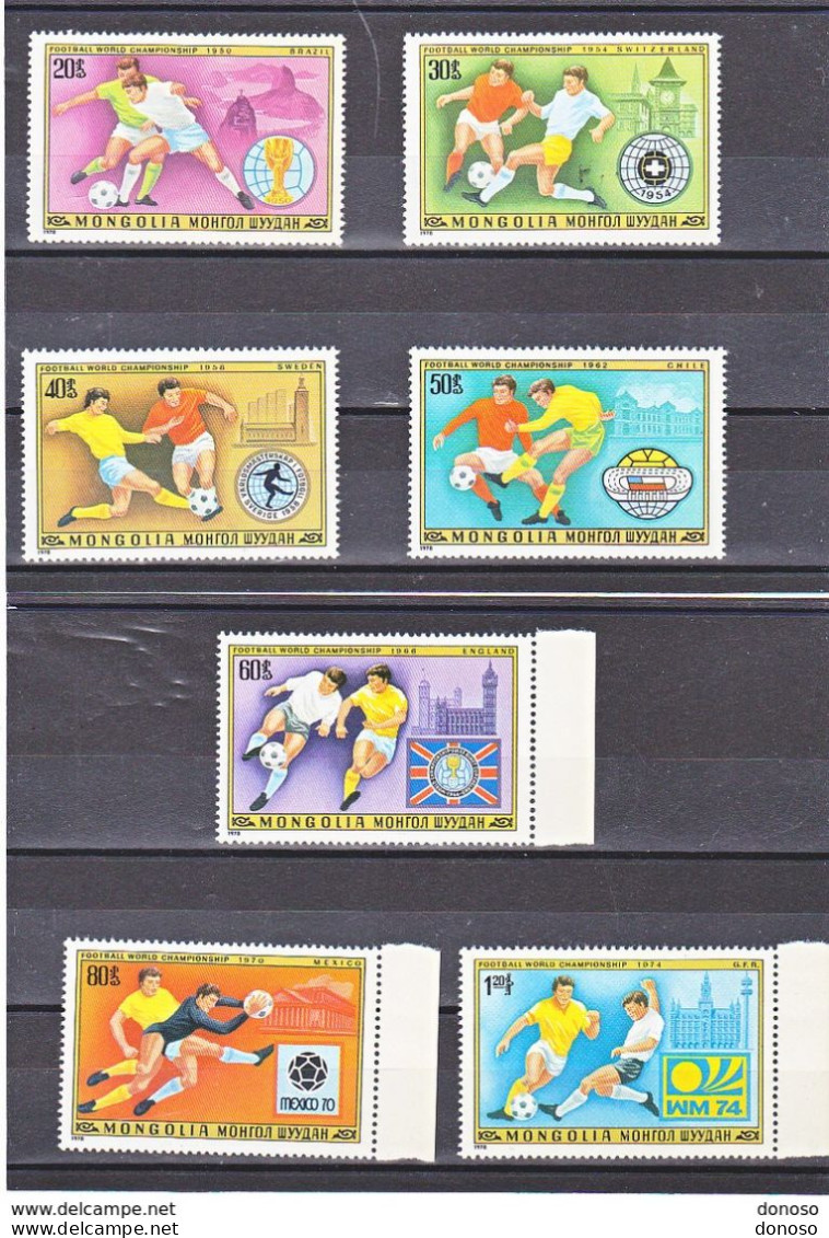 MONGOLIE 1978 Coupe Du Monde De Football, Argentine Yvert 959-965, Michel 1148-1154 NEUF** MNH Cote 5 Euros - Mongolia