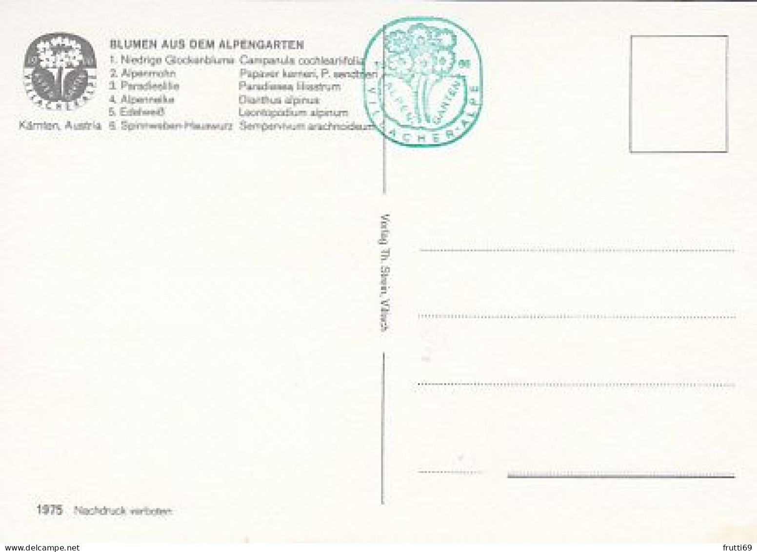 AK 212392 AUSTRIA - Alpengarten Villacher Alpe - Villach