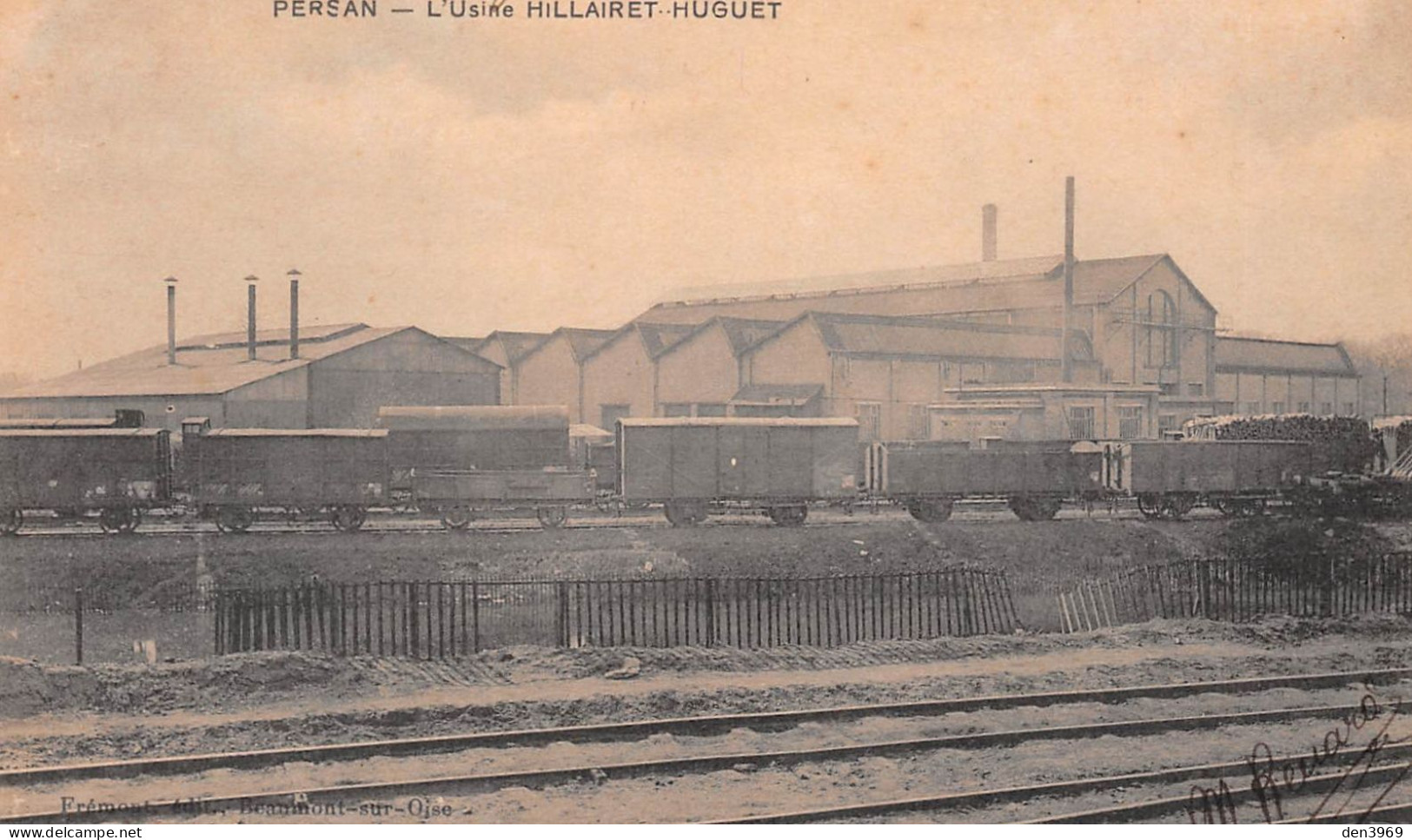 PERSAN (Val-d'Oise) - L'Usine Hillairet-Huguet - Ecrit 1918 (2 Scans) Renard à Nouméa Nouvelle-Calédonie - Persan