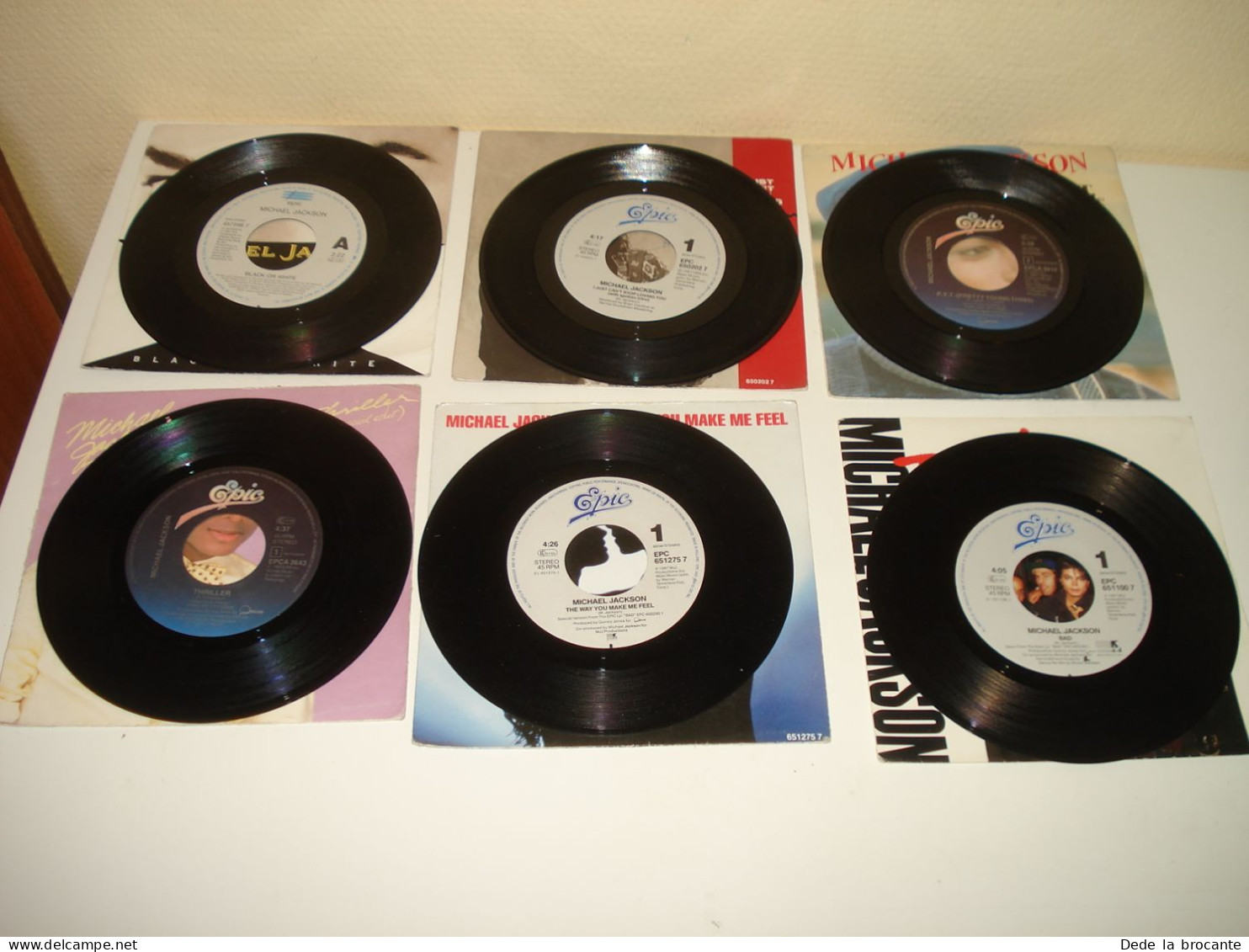 B14/  Lot De 6 Vinyles Tous Différents - SP - 7" -  Michael Jackson - Disco & Pop