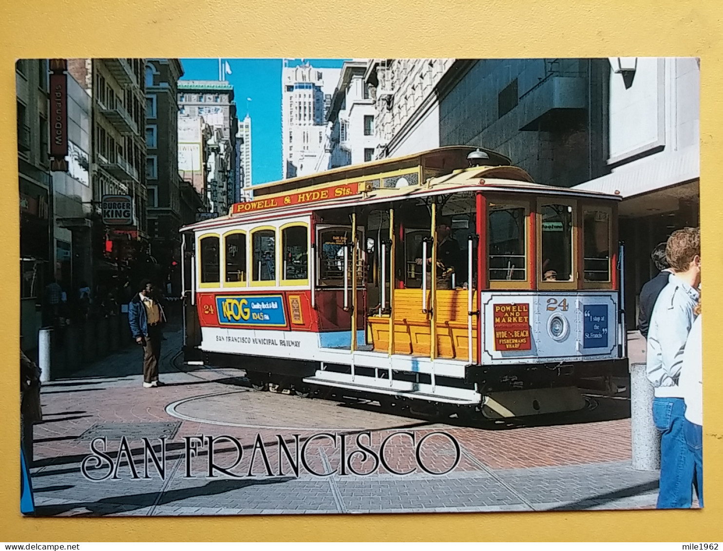 Kov 558-1 - SAN FRANCISCO, CALIFORNIA, STREET CABLE CAR - San Francisco