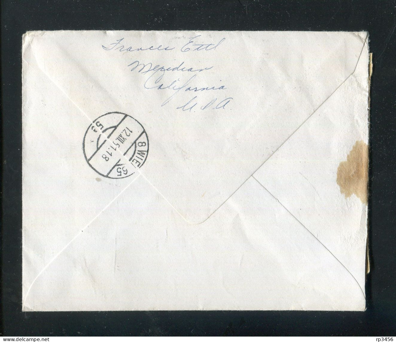 "USA" 1951, Brief Mit "ZENSUR" (Oesterreichische Zensurstelle) Ex Meridien Nach Wien (R1066) - Briefe U. Dokumente