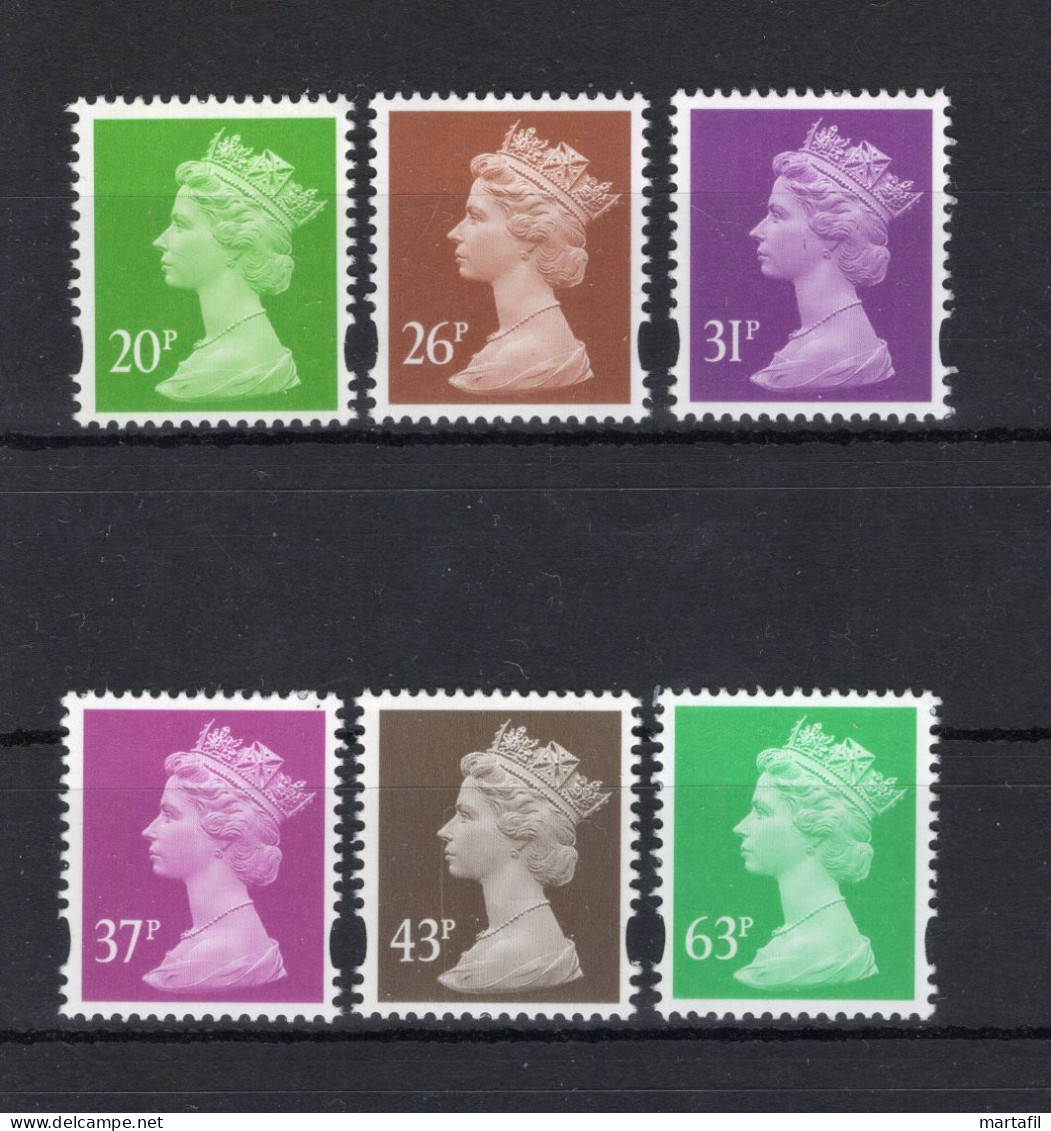 1996 GRAN BRETAGNA SET MNH ** 1874/1880 Elisabetta II, Ordinaria - Nuevos