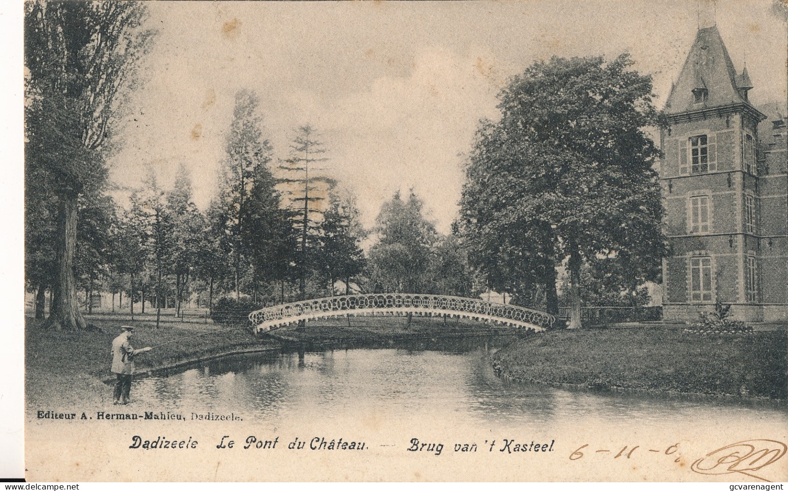 DADIZELE    BRUG VAN 'T KASTEEL        2 SCANS - Moorslede