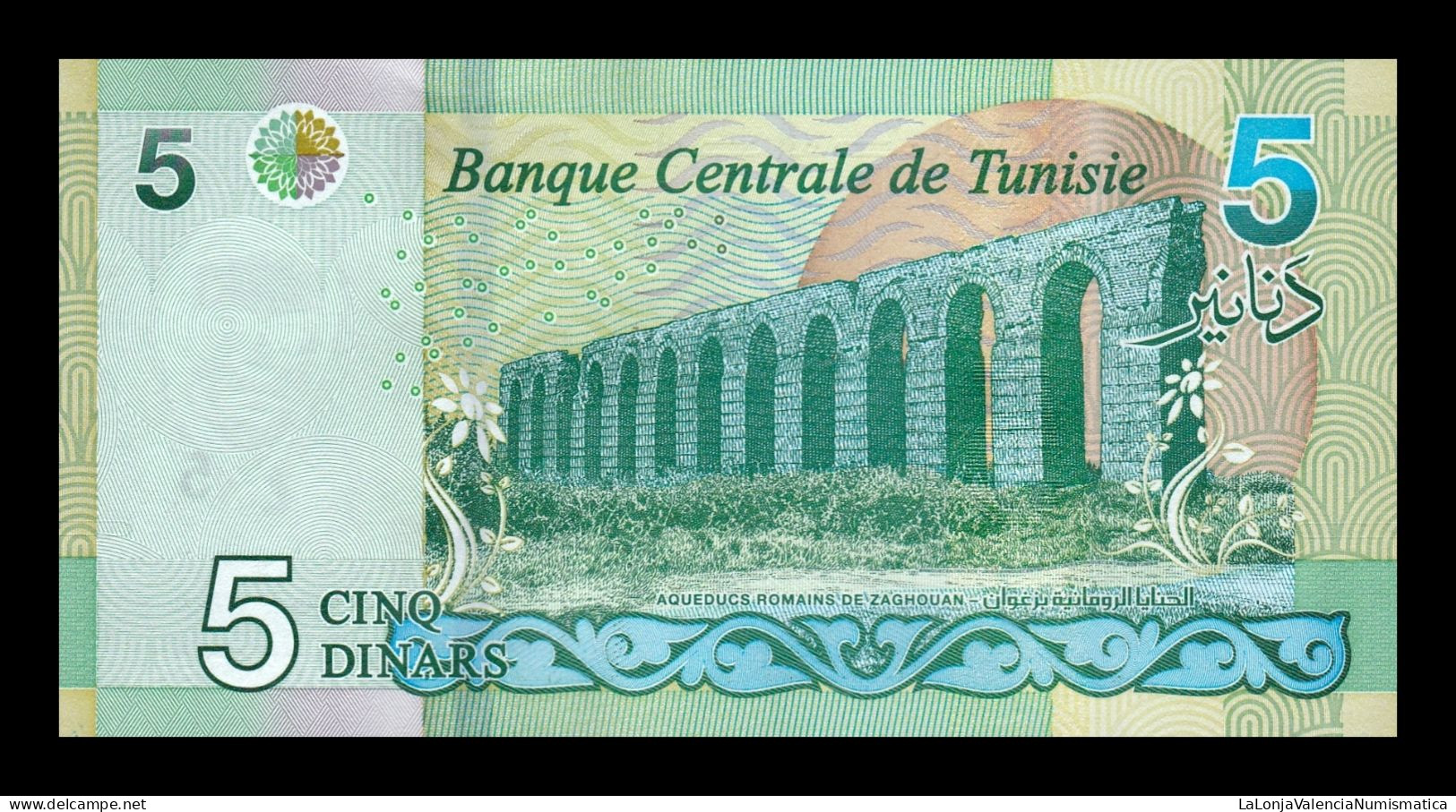 Túnez Tunisia 5 Dinars 2022 Pick 98 Sc Unc - Tusesië