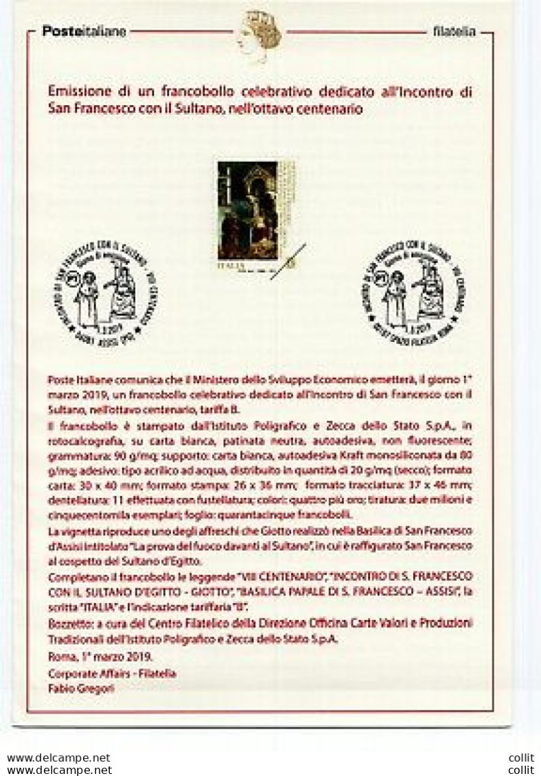 Bollettino Illustrativo Edizione Omaggio - San Francesco - Paquetes De Presentación
