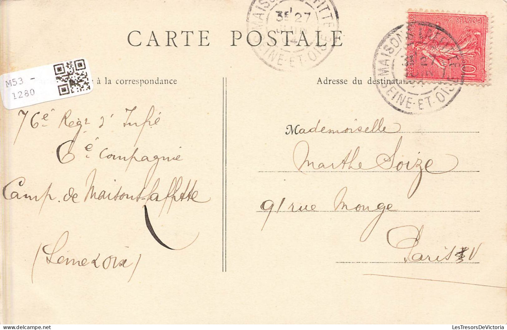 FRANCE - Maisons Laffitte - Vue Générale Du Camp - Vue Générale - Camping - Carte Postale Ancienne - St. Germain En Laye