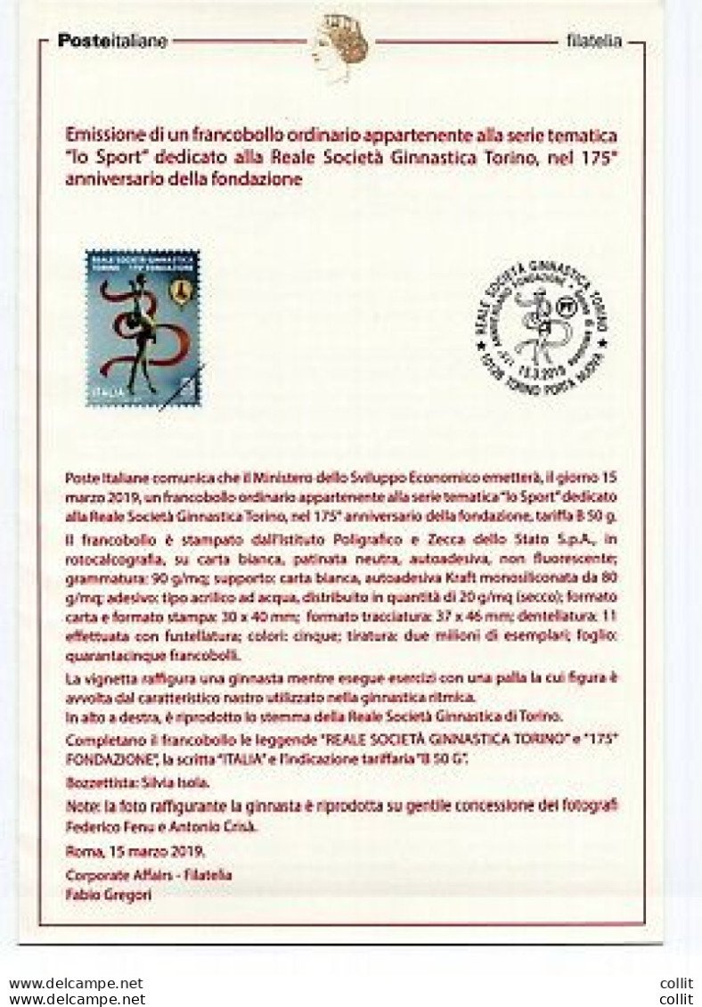 Bollettino Illustrativo Edizione Omaggio - Reale Società Ginnastica Torino - Pochettes