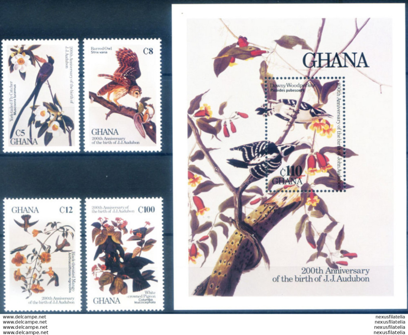 Fauna. Uccelli 1985. - Ghana (1957-...)