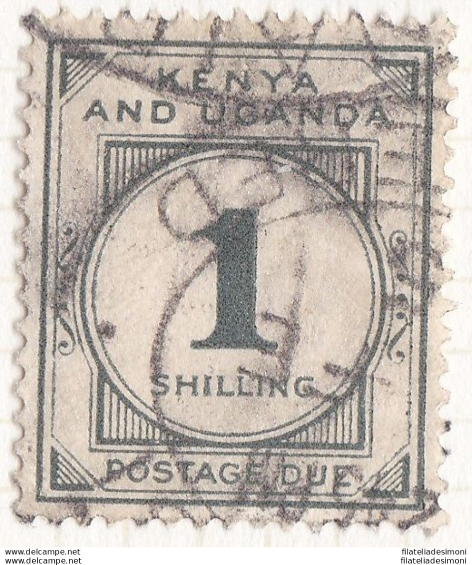 1933 KENYA, UGANDA TANGANIKA - SG D6 1s. Grey-green DENTELLATO 15x14 USED - Autres & Non Classés