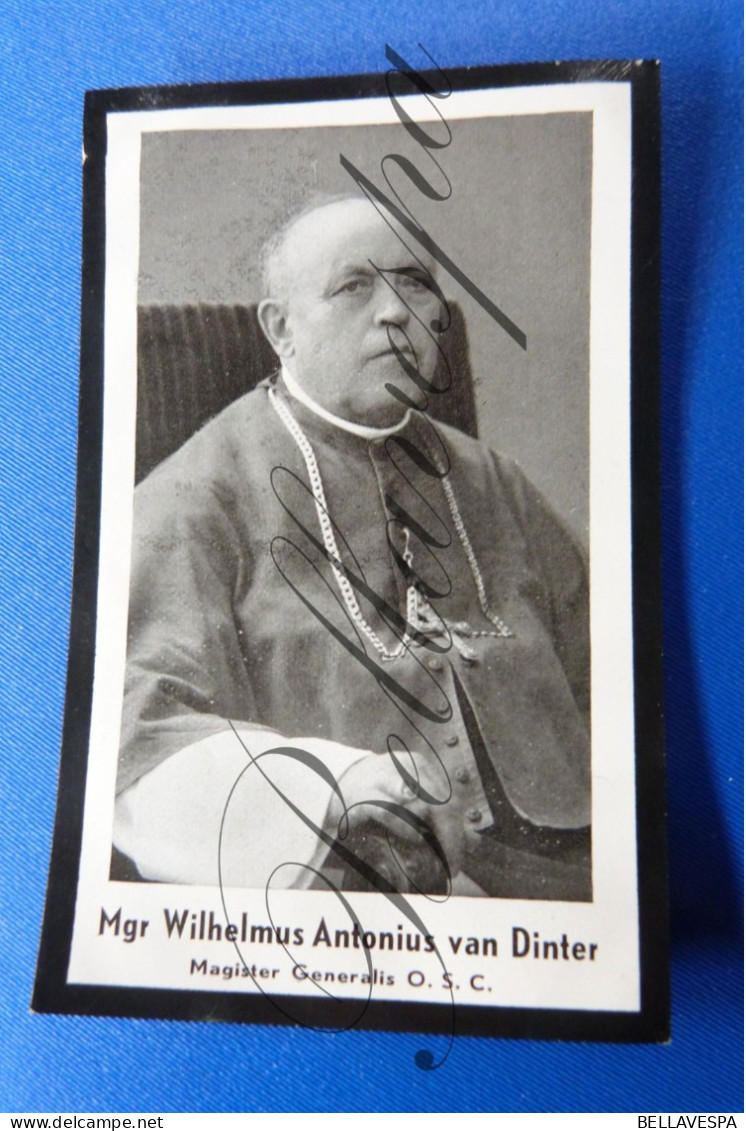 Kruisheer Mgr W.A. Van Dinter Gemert Utrecht Socius DIEST Missionaris N.USA Magister Nijmegen 1940 St Agatha - Obituary Notices