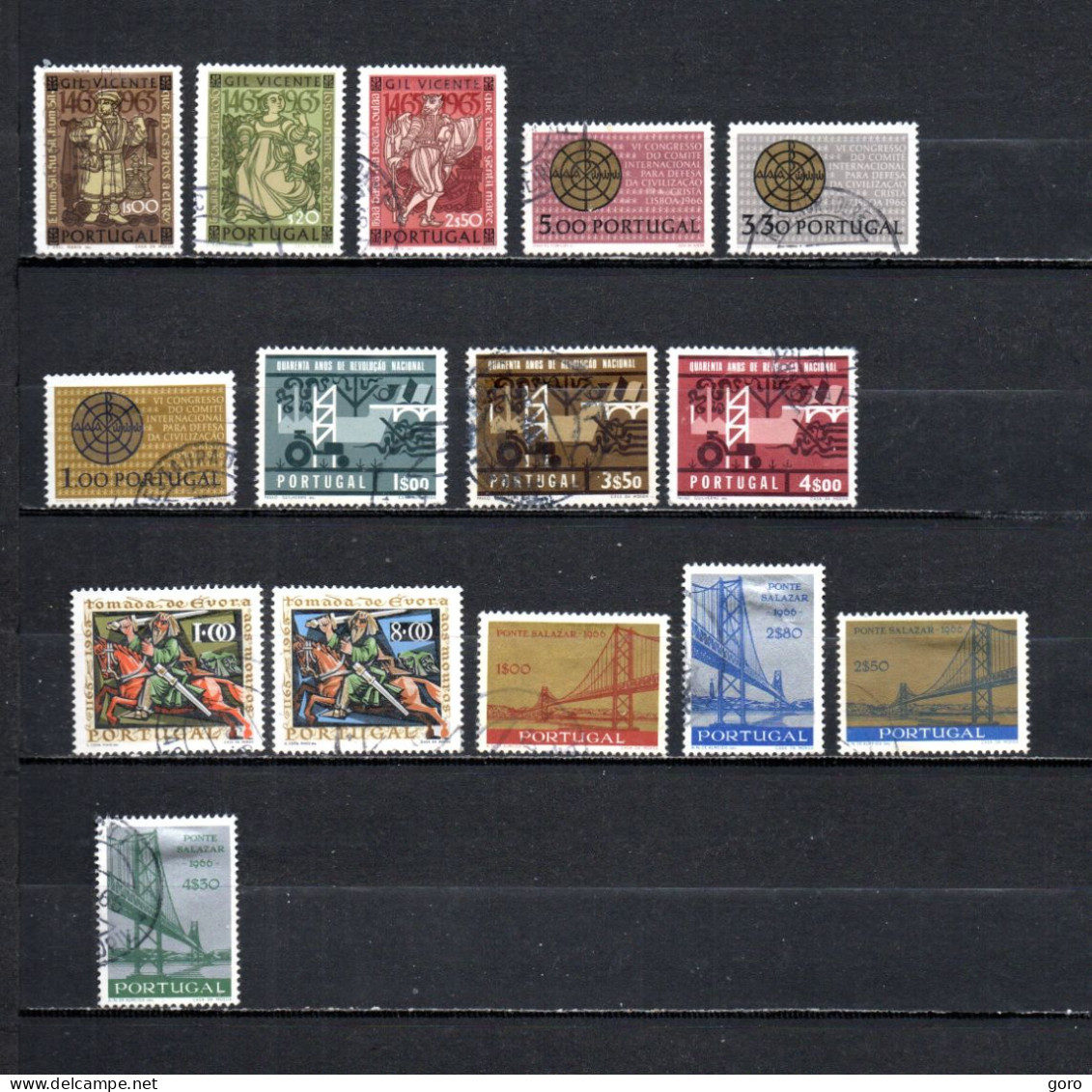 Portugal  1965-66  .-   Y&T  Nº   977/979-981/983-984/986-987/988-989/992 - Used Stamps