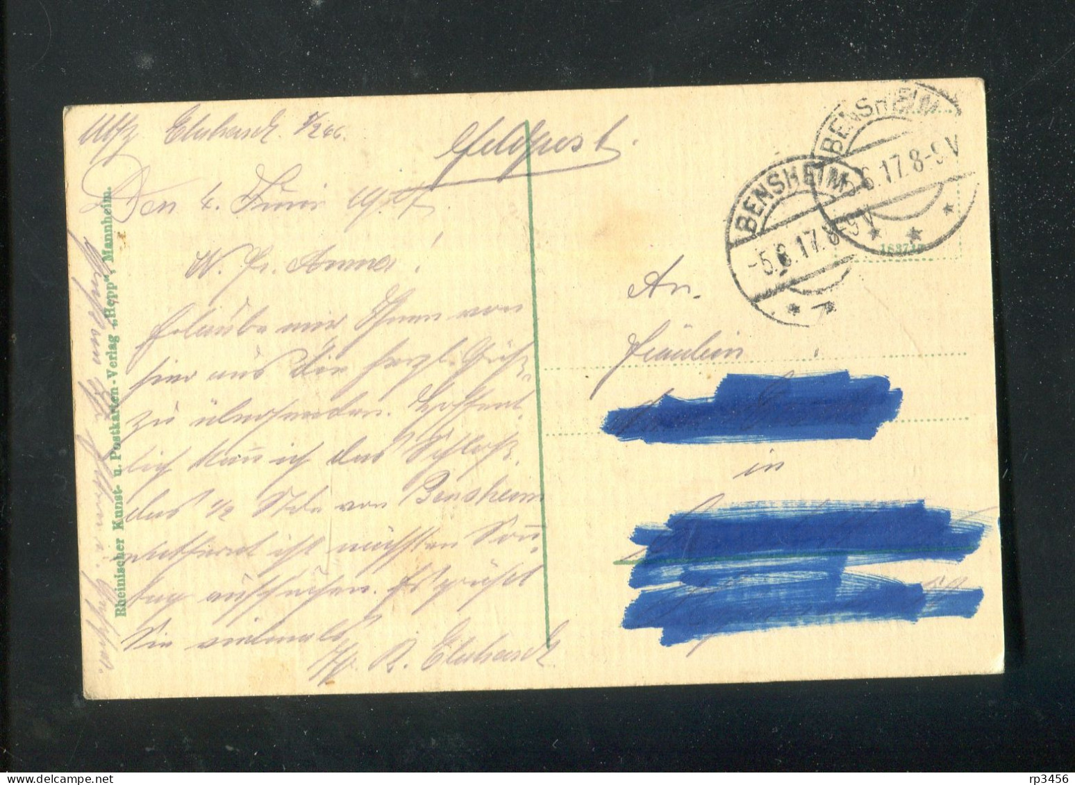 "AUERBACH A.d.B." 1917, AK "Schloss" (R1076) - Auerbach