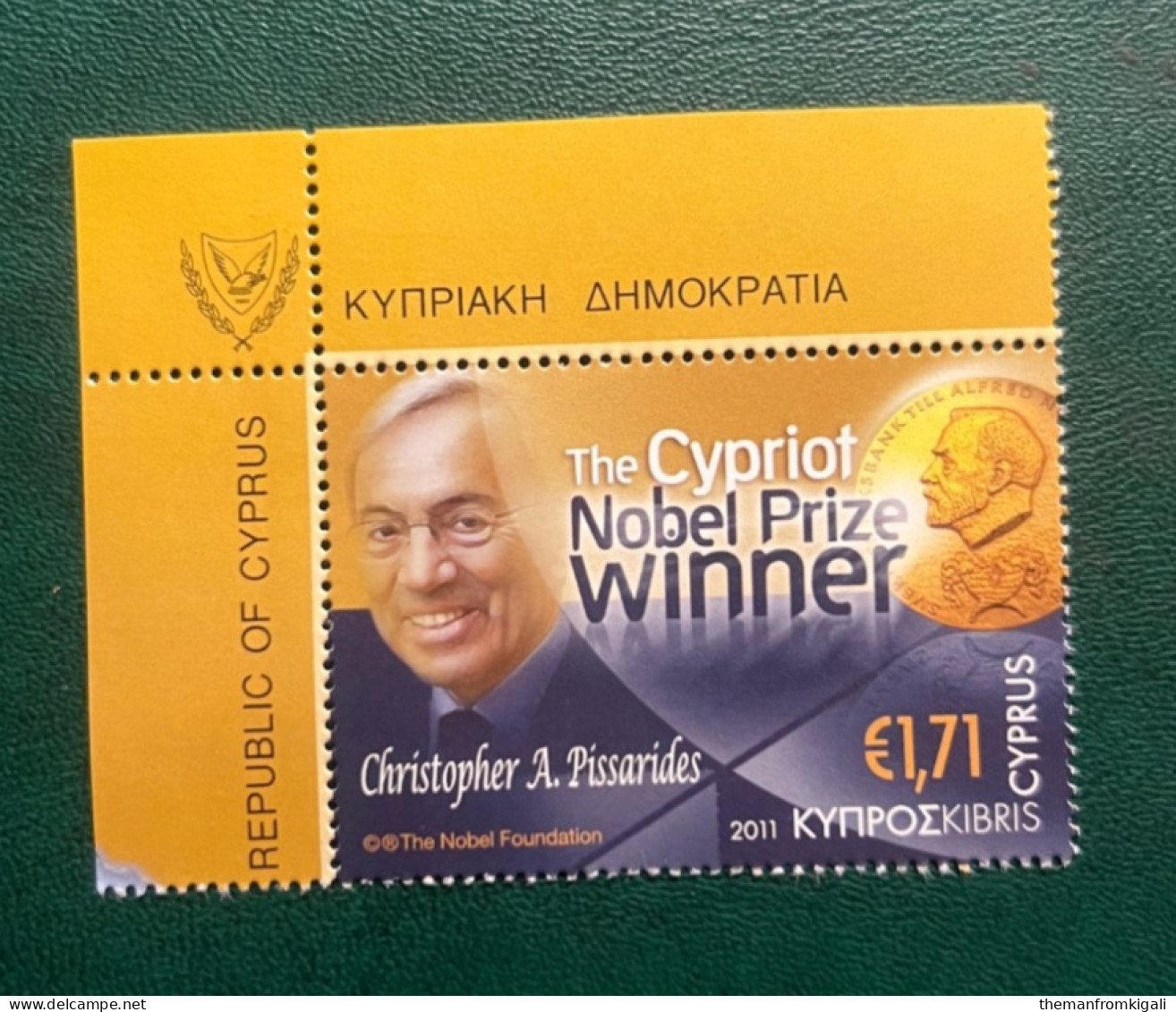 Cyprus 2011 Christopher Pissarides - The Cypriot Nobel Prize Winner - Andere & Zonder Classificatie