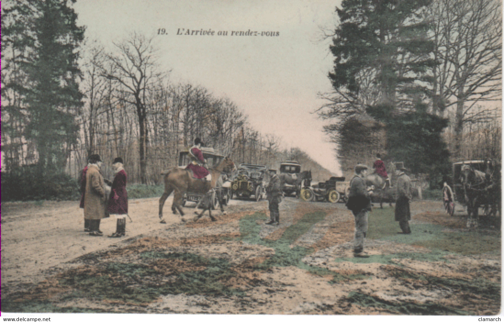 YVELINES-L'Arrivée Au Rendez-vous (colorisé)  AB 19 - St. Arnoult En Yvelines