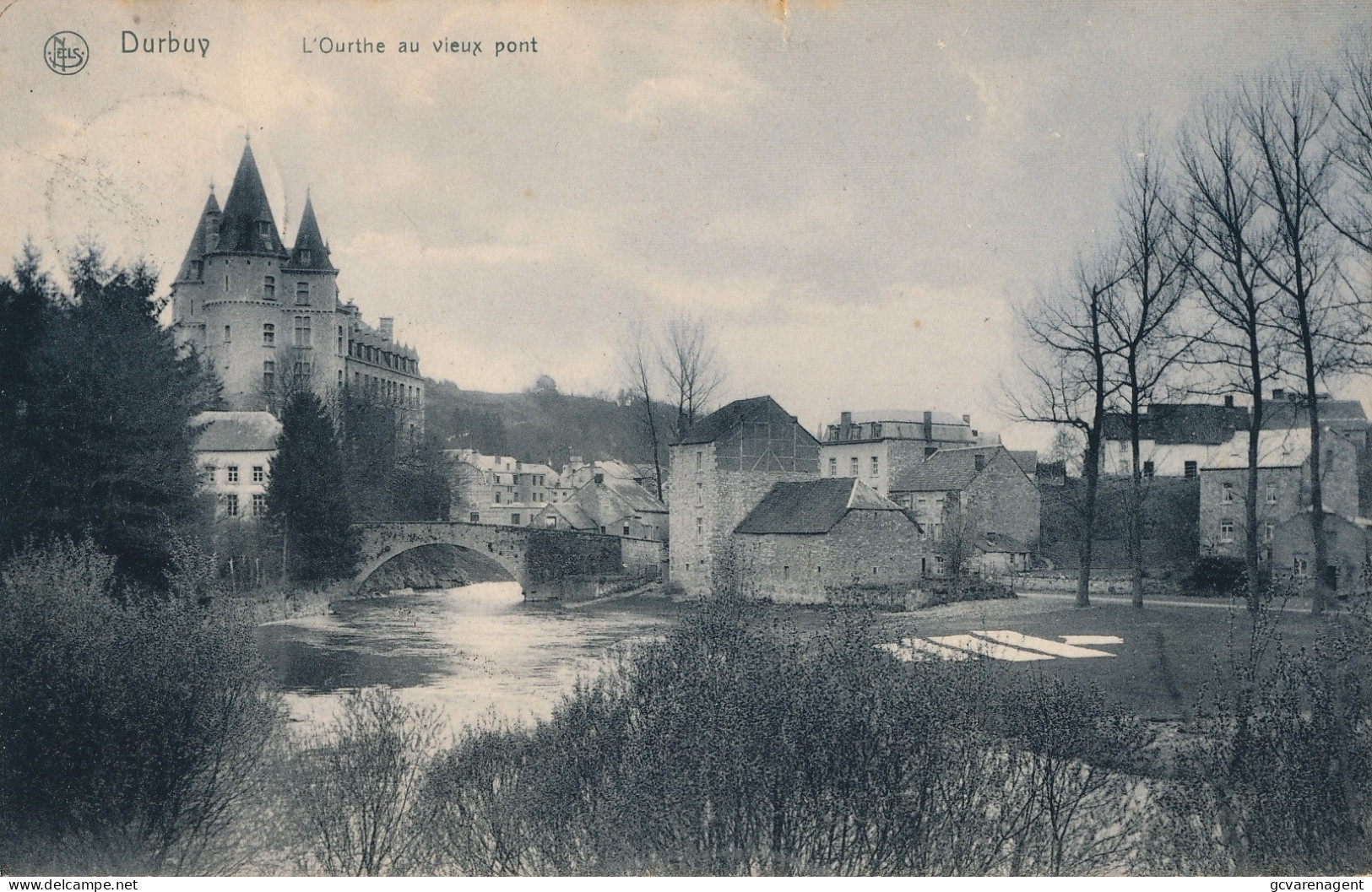 DURBUY   L'OURTHE AU VIEUX PONT          2 SCANS - Durbuy