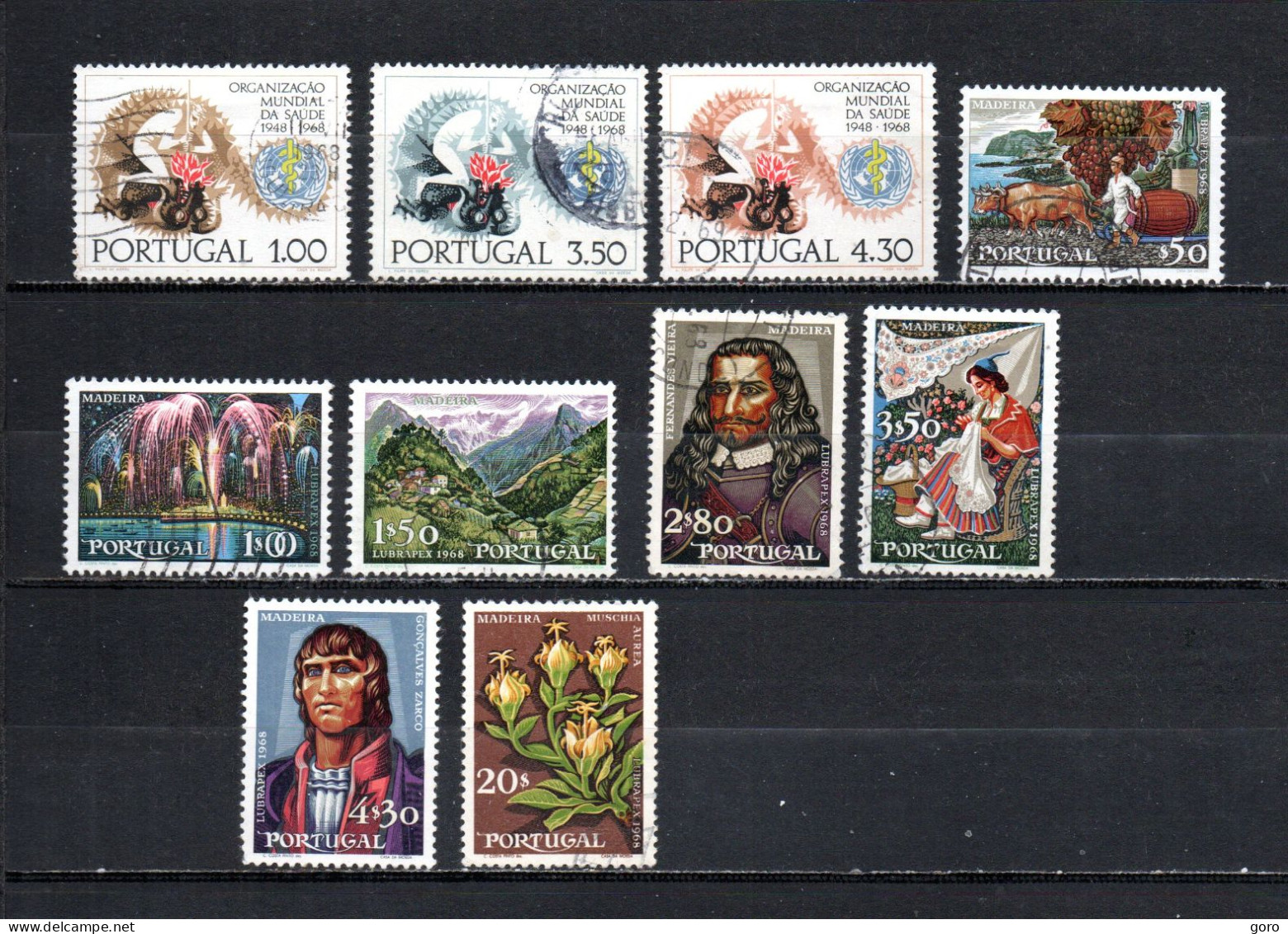 Portugal  1968  .-   Y&T  Nº   1038/1040-1041/1047 - Used Stamps