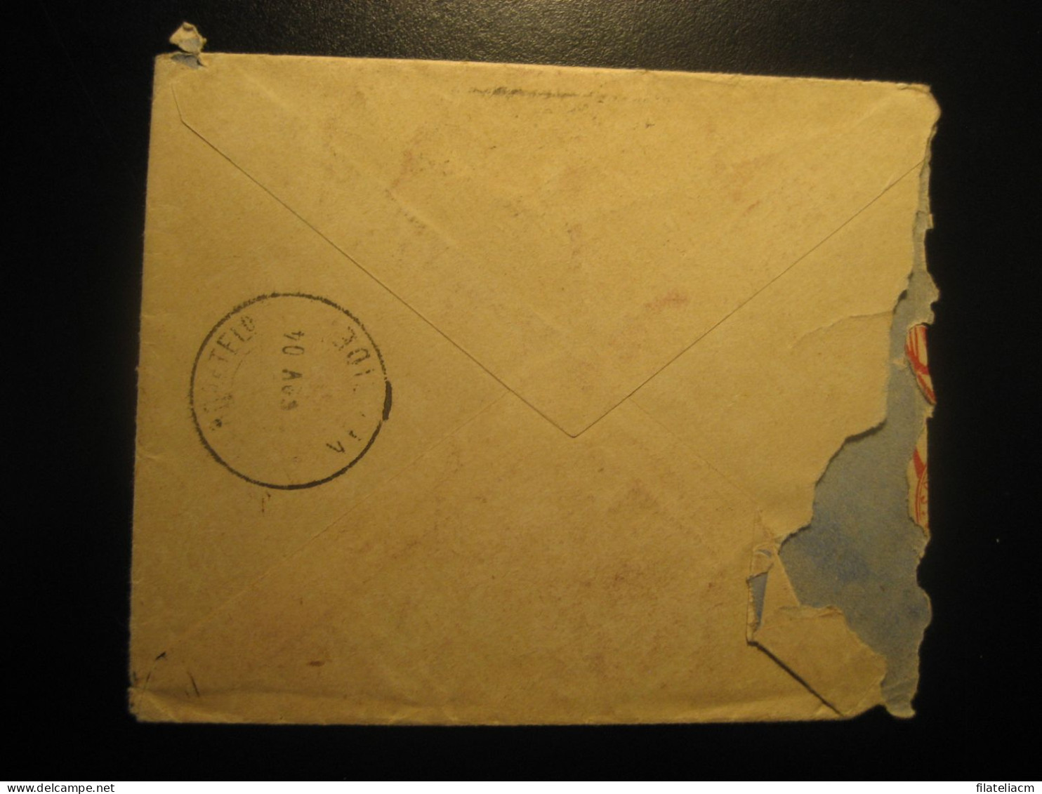 COIMBRA 1904 To Abrunheira Cancel Damaged Cover PORTUGAL - Briefe U. Dokumente