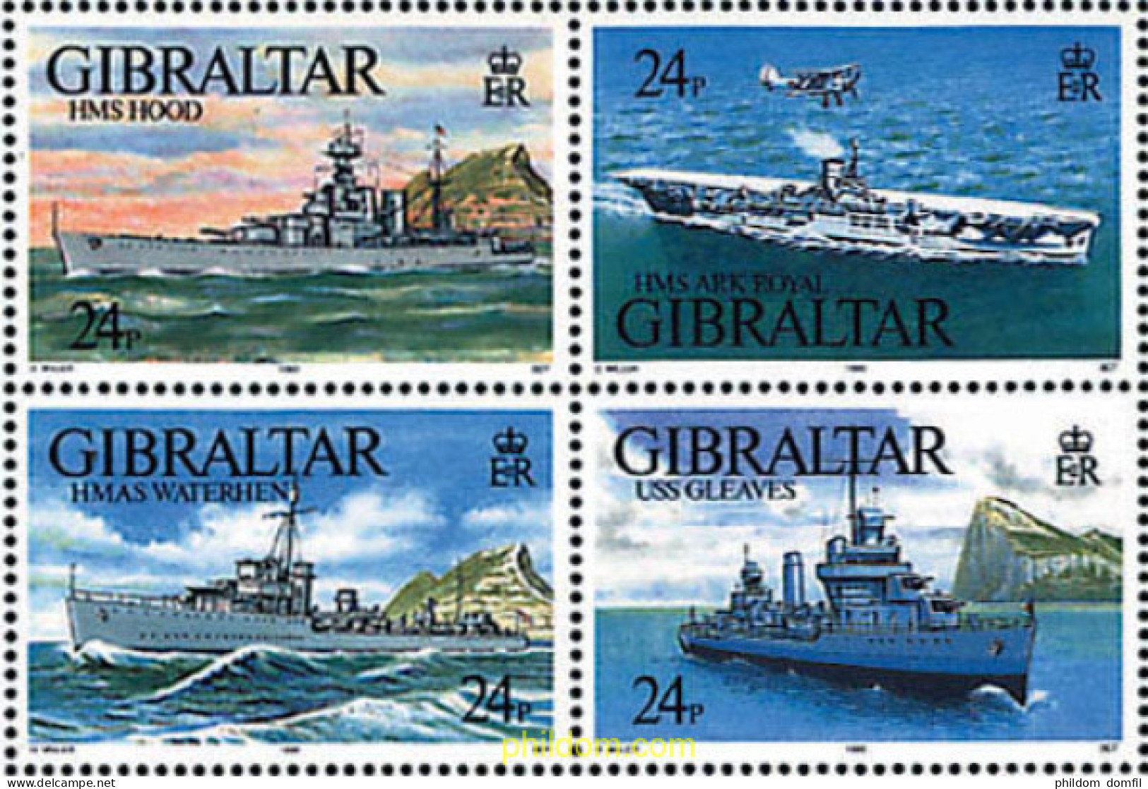 22841 MNH GIBRALTAR 1993 BUQUES DE GUERRA - Gibraltar