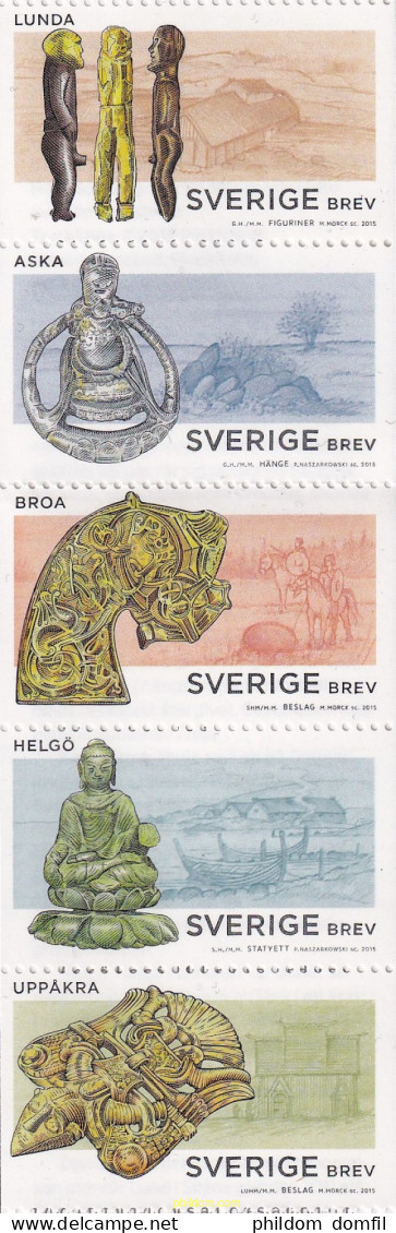 729131 MNH SUECIA 2015 ARQUEALOGIA - VIKINGOS - Ungebraucht