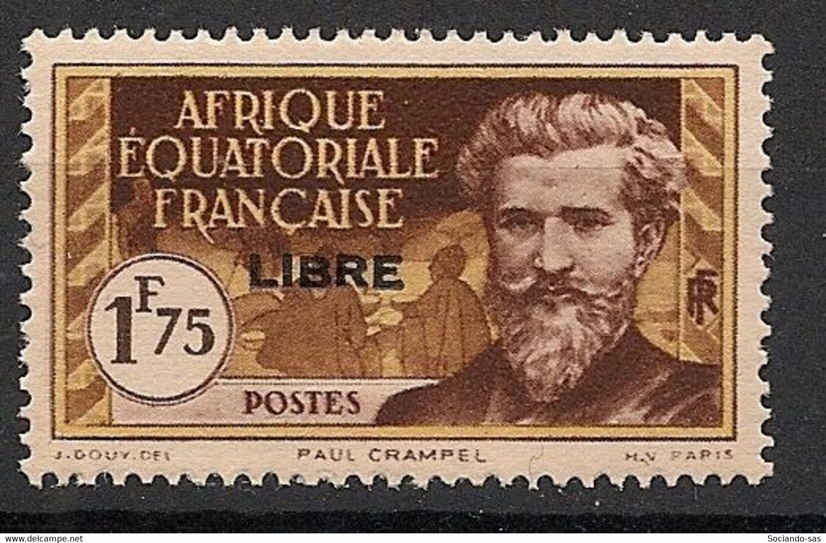 AEF - 1940 - N°YT. 120 - Crampel 1f75 France Libre - Neuf Luxe ** / MNH / Postfrisch - Neufs