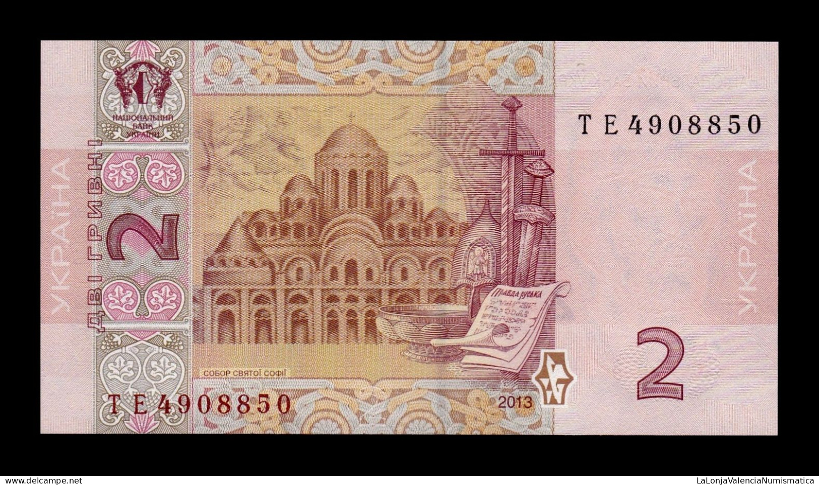 Ucrania Ukraine 2 Hryven 2013 Pick 117d Sc Unc - Oekraïne