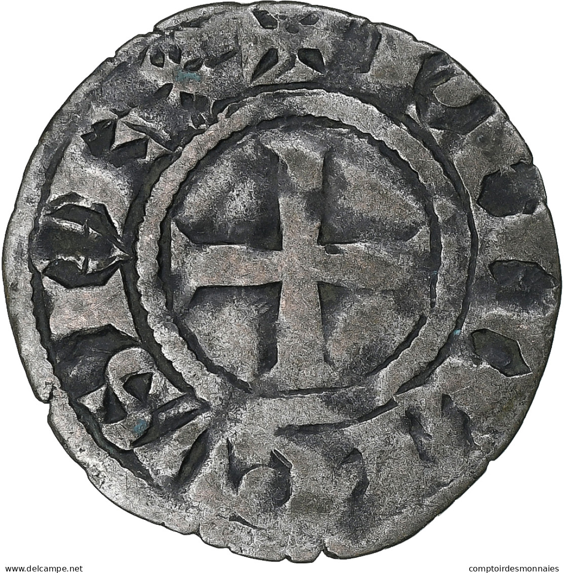 France, Philippe II, Denier Tournois, 1180-1223, Saint-Martin De Tours, Billon - 1180-1223 Filippo II Augusto