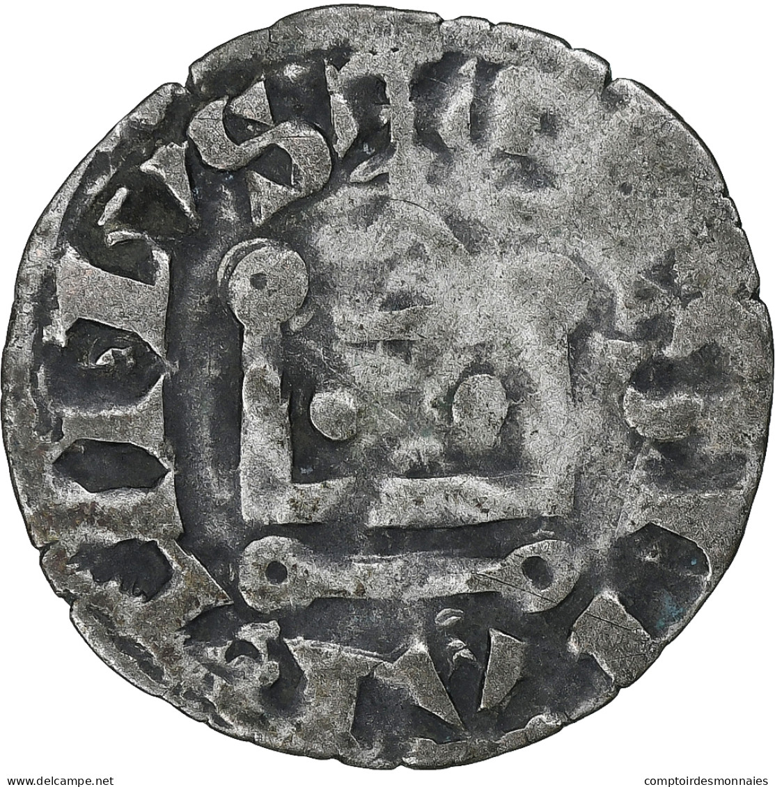 France, Philippe II, Denier Tournois, 1180-1223, Saint-Martin De Tours, Billon - 1180-1223 Philippe II Auguste