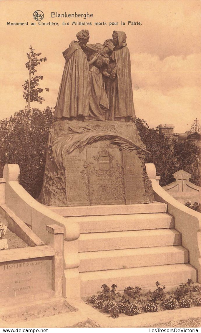 BELGIQUE - Blankenberghe - Monument Au Cimetière - Des Militaires Morts Pour La Patrie - Carte Postale Ancienne - Blankenberge