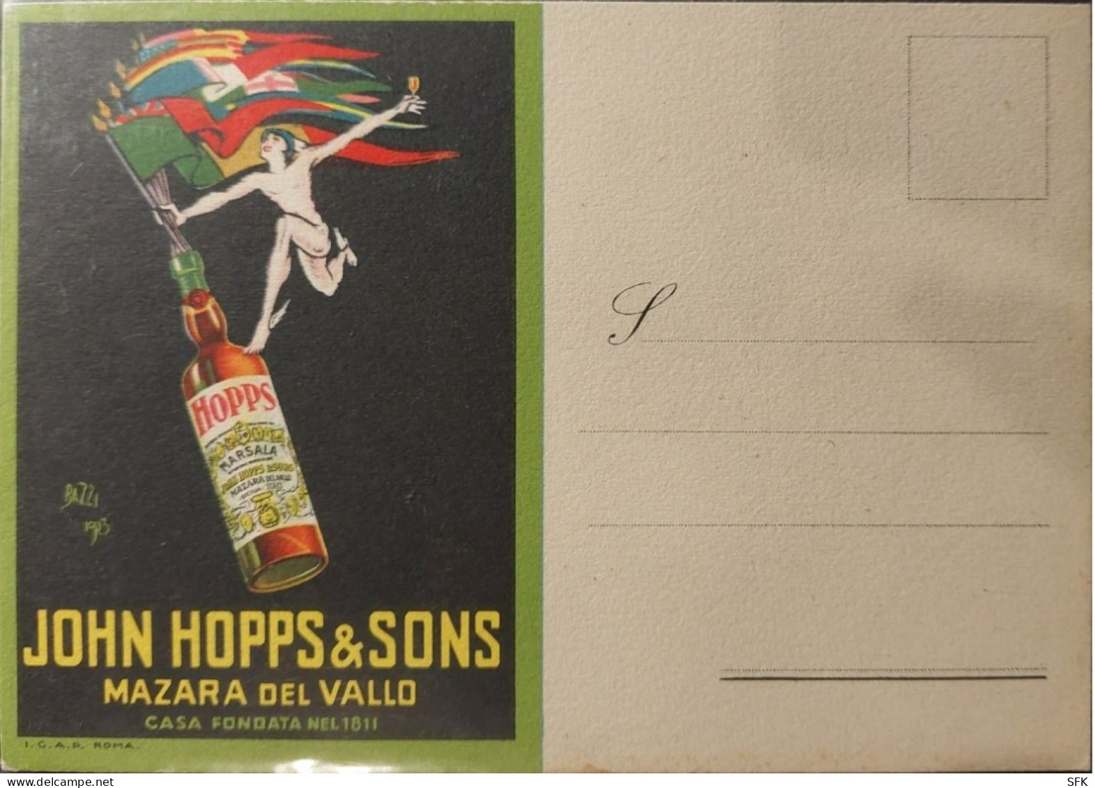 1936 Liker John Hopps: Artist Signed I- VF 829 - Advertising