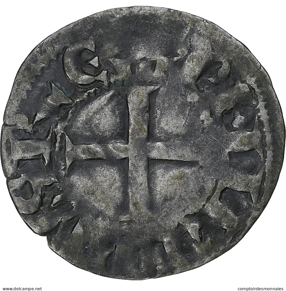 France, Philippe II, Denier Tournois, 1180-1223, Saint-Martin De Tours, Billon - 1180-1223 Philipp II. August 