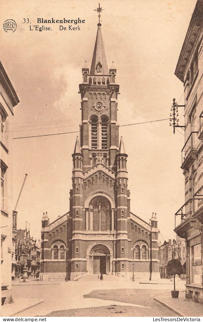 BELGIQUE - Blankenberge - L'église - Carte Postale Ancienne - Blankenberge