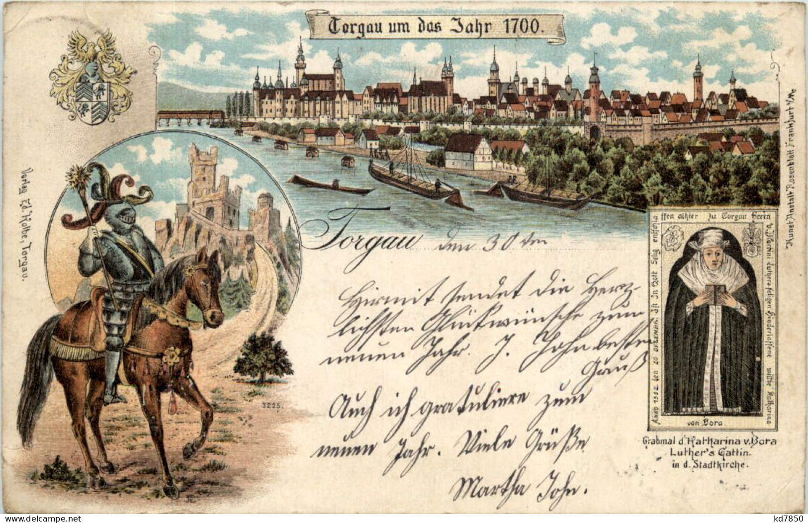 Torgau Um Das Jahr 1700 - Litho - Torgau