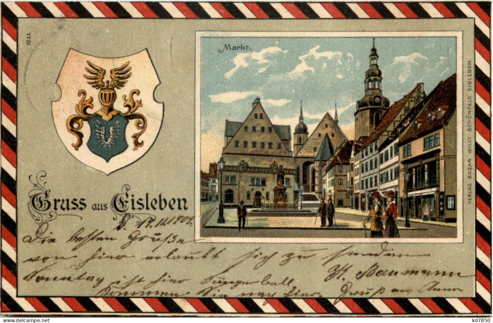 Gruss Aus Eisleben - Litho - Eisleben