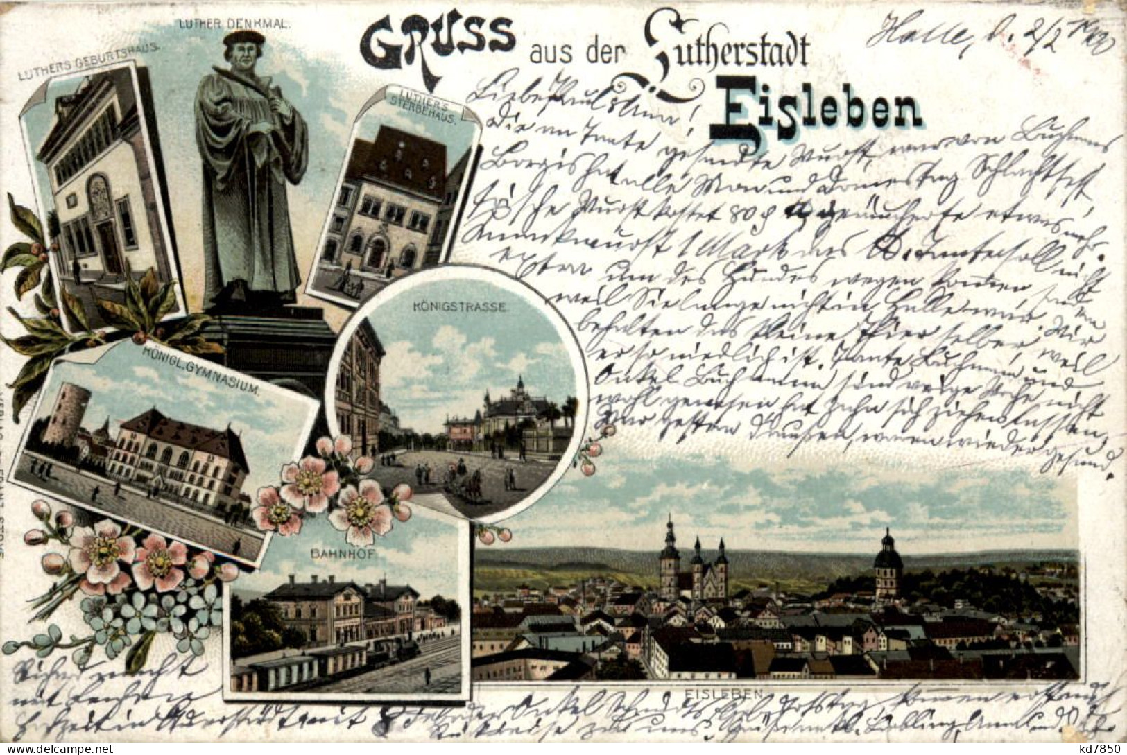 Gruss Aus Eisleben - Litho - Eisleben