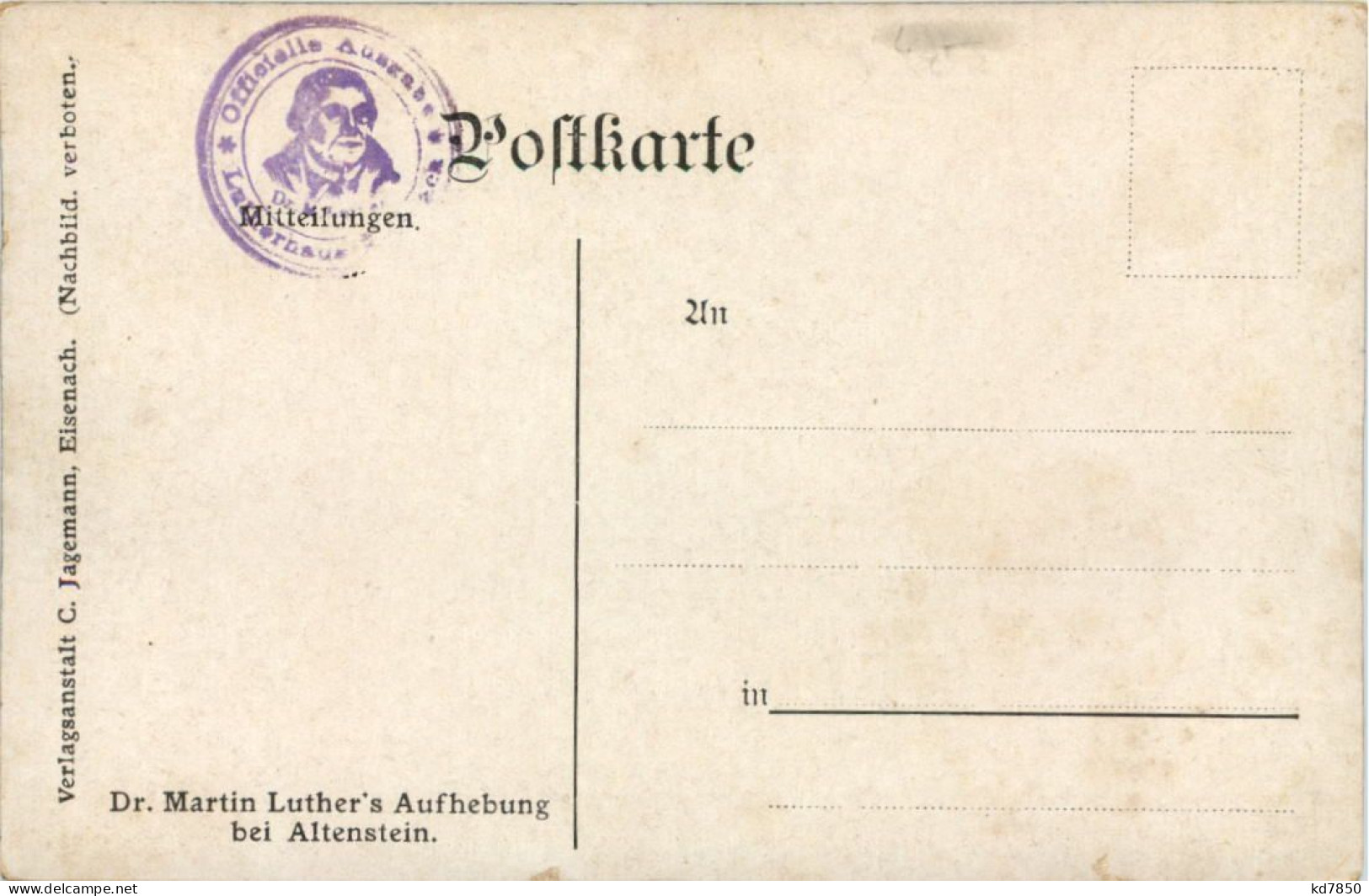 Altenstein - Martin Luthers Aufhebung - Bad Liebenstein