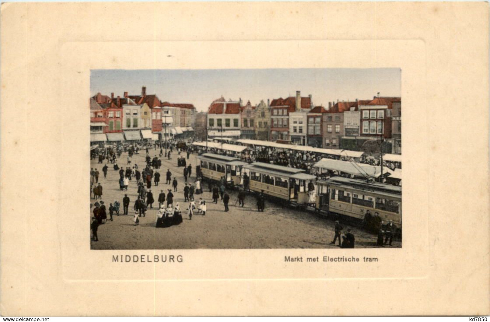 Middelburg - Markt Met Electrische Tram - Middelburg