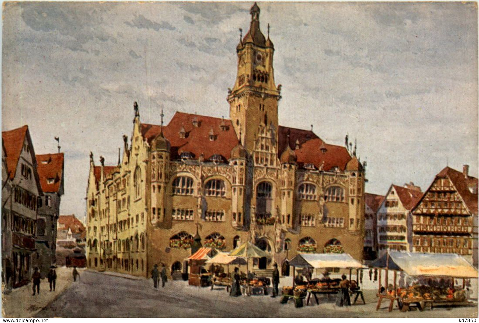 Stuttgart - Marktplatz Mit Rathaus - Stuttgart